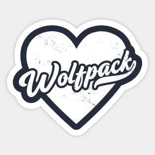 Vintage Wolfpack School Spirit // High School Football Mascot // Go Wolfpack Sticker